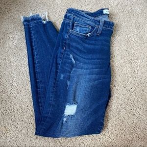 Distressed jeans